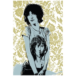 Patti Smith / Toile /Punk Poster /  Punk rock  / poet / lowbrow /punk art/  Hardison L Collins III  #HLC3