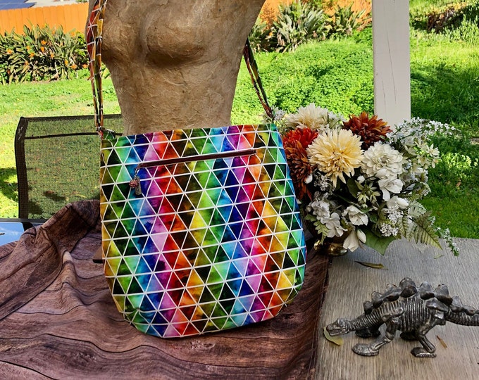 Rainbow Trail Tote Crossbody Bag Plus Size Hobo Purse Etsy