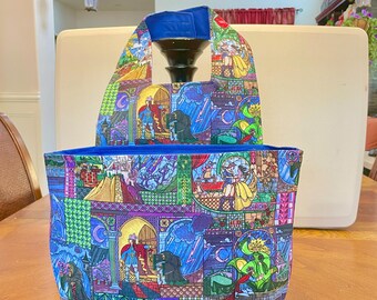 Car Trash Bag: Book Lover's Hanging Organizer, Storage for RV, camper, Beauty and Beast