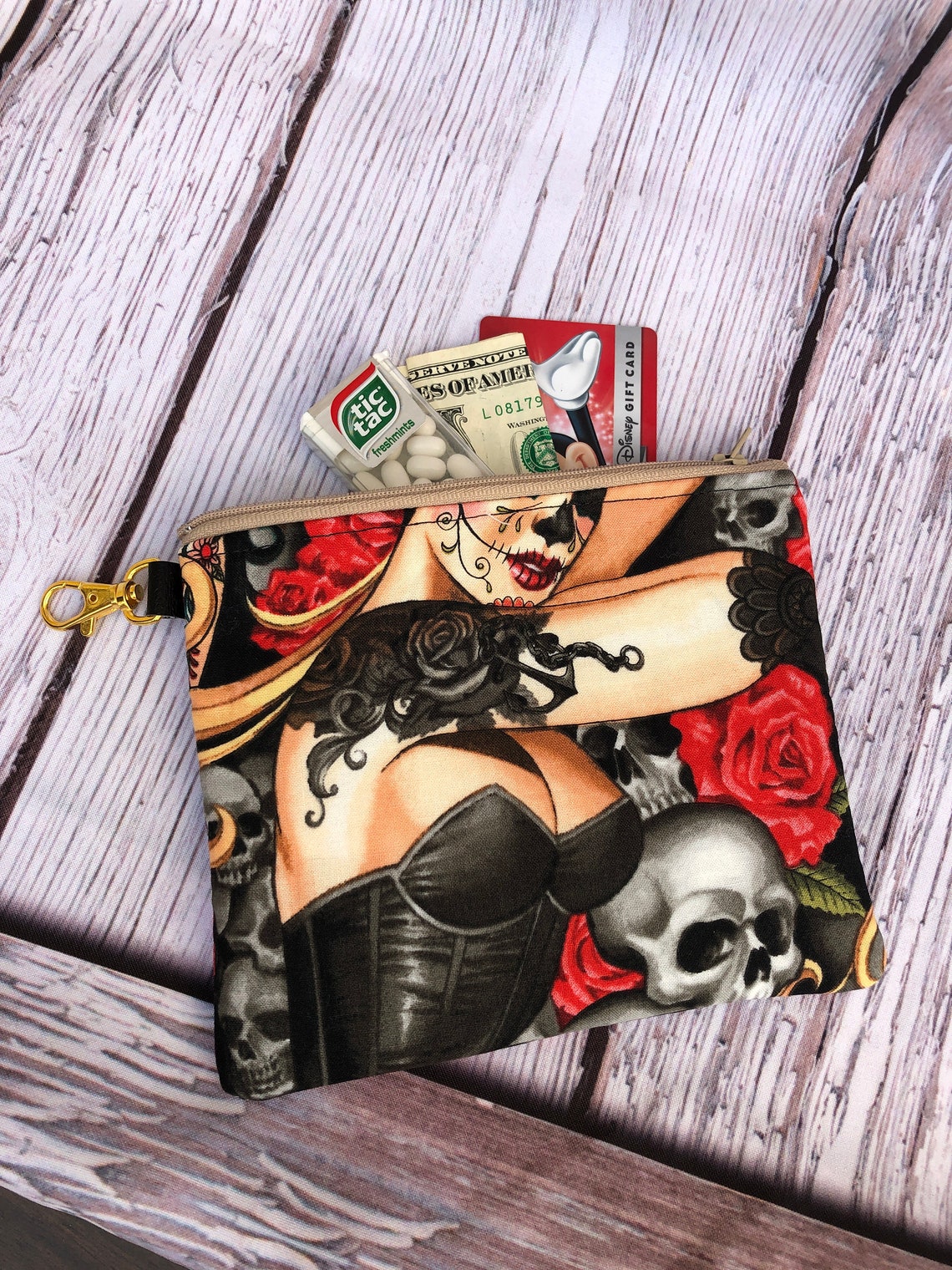 Dia De Las Muertos ReißverschlussWechselFall Tattoo Damen Etsy