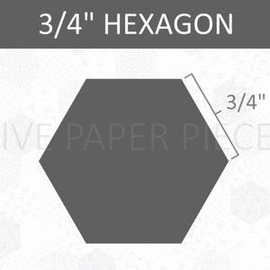 3 4 Inch Hexagons 