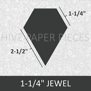 Hive Paper Pieces - 1-1/4" JEWELS - English Paper Piecing Quilting - Choose Package Size
