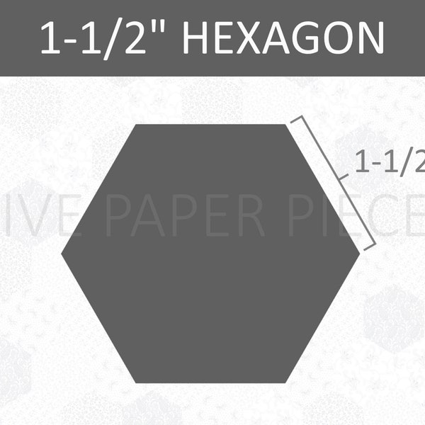 Hive Paper Pieces - 1-1/2" HEXAGONS - English Paper Piecing Quilt Hexies - Choose Package Size