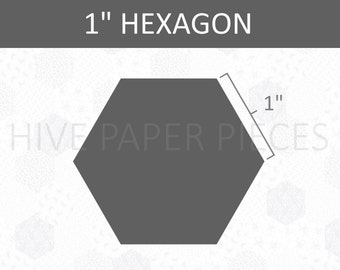 ER-NMBGH 100Pcs Hexagon Templates for Patchwork Paper Quilting Sewing Craft DIY Six Sizes 
