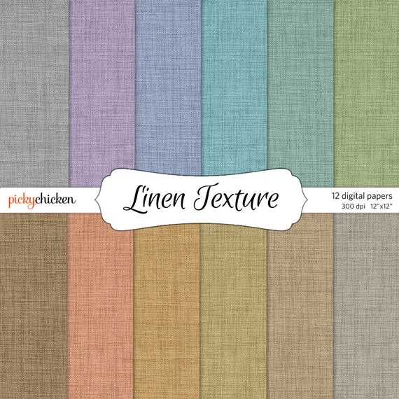Linen Digital Paper 12 Textured Scrapbook Papers Neutral Brown Tan Purple  Blue Teal Green Peach Photography Backdrop Instant Download 8040 