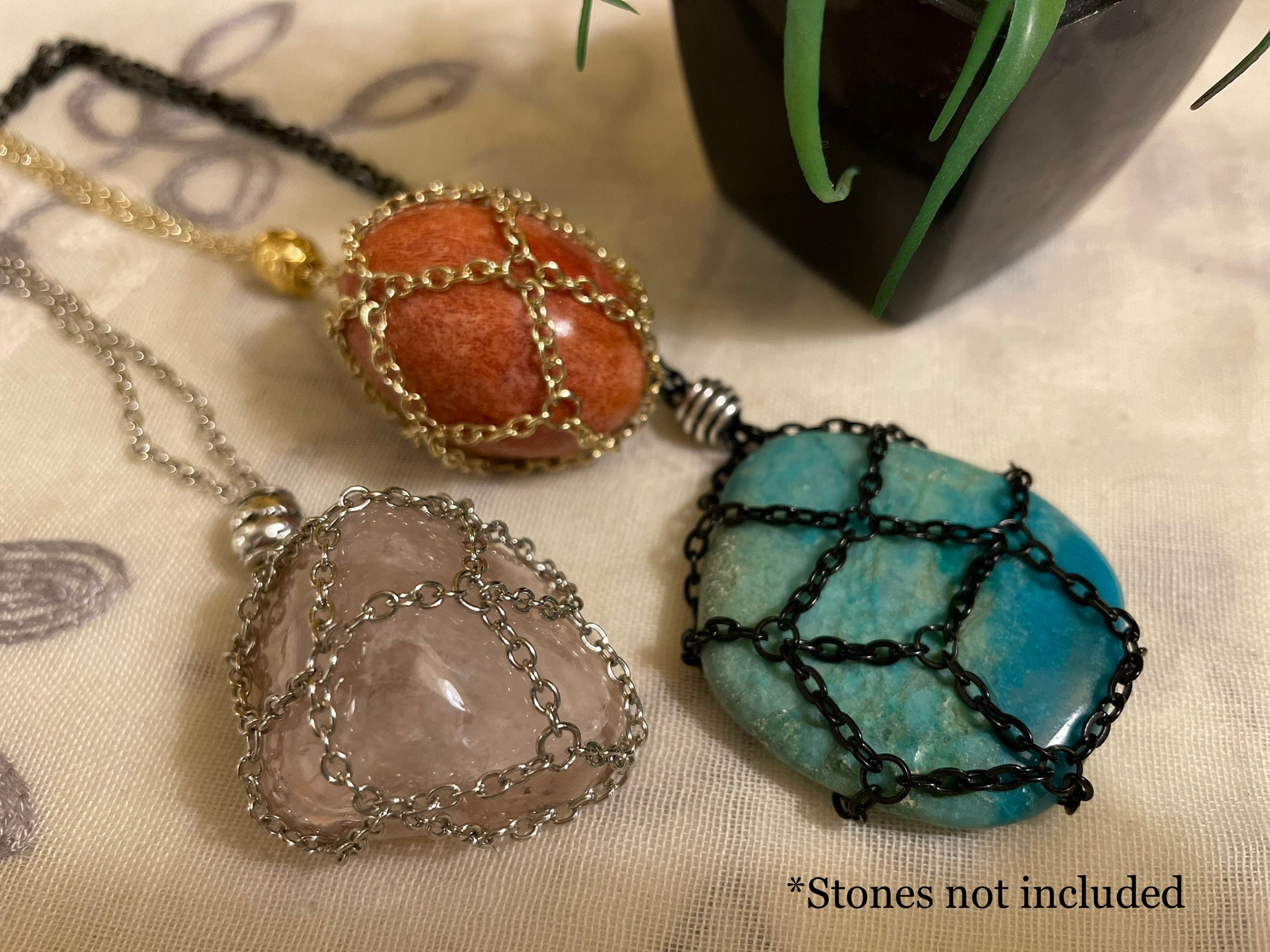 Interchangeable Crystal Chain Necklace 