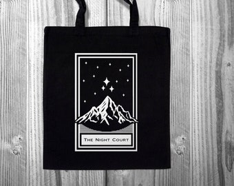Night Court Tote bag - 100% natural cotton eco shopping bag - A Court Of Mist And Fury / Sarah J Maas / ACOTAR / ACOMAF / ACOWAR