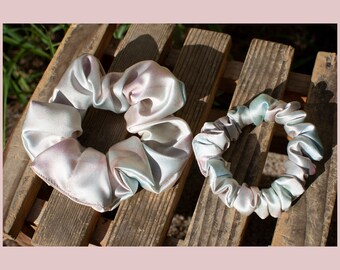 Par de Scrunchies, Elásticos para el cabello, scrunchies hechos a mano, Elásticos para el cabello, Scrunchies de seda, conjunto de scrunchies, scrunchie de seda