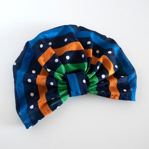 Woman turban, Cotton turban, Handmade turban, Colored turban, Stripes turban, Polka dot turban, Missoni fabric, Unique piece