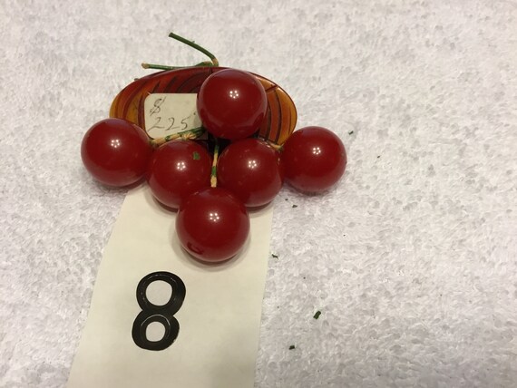 Bakelite Cherry Pin