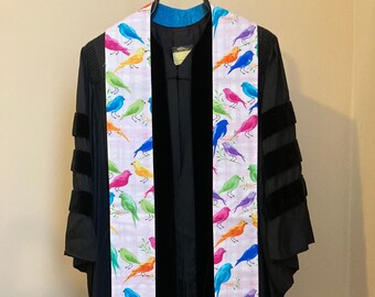 Clergy Stole for Creation: Bright Birds