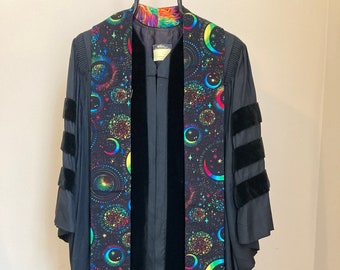 Clergy celebration stole: Black sky fireworks