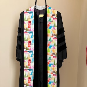 Clergy Stole for Change:  Rainbow Deltas