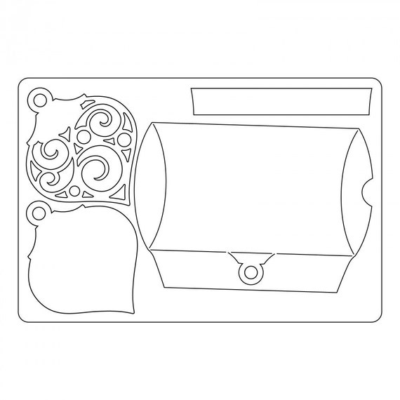 Sizzix Bigz L Die Box Pillow W Ornaments By Lindsey Serata Etsy