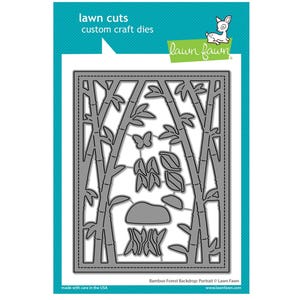 New! Lawn Fawn BAMBOO FOREST BACKDROP: Portrait Lawn Cuts Craft Cutting Die LF3618