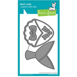New! Lawn Fawn FLOWER BOUQUET WRAP Lawn Cuts Die Set LF3686