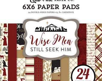 Echo Park Paper WISE MEN Still Seek Him -Christmas Theme 6x6 Scrapbook Paper Pad