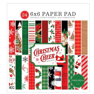 Carta Bella Paper CHRISTMAS CHEER 6x6 Scrapbook Cardstock Paper Pad