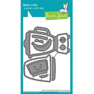New! Lawn Fawn Build-a-Drink BLENDER ADD-ON Lawn Cuts Die Set LF3684