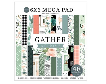 Carta Bella Paper GATHER AT HOME Cardmaker's 6x6 Mega Cardstock Paper Pad