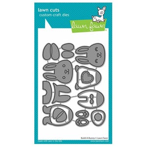 New! Lawn Fawn BUILD-A-BUNNY (Easter) Lawn Cuts Die Set LF3682