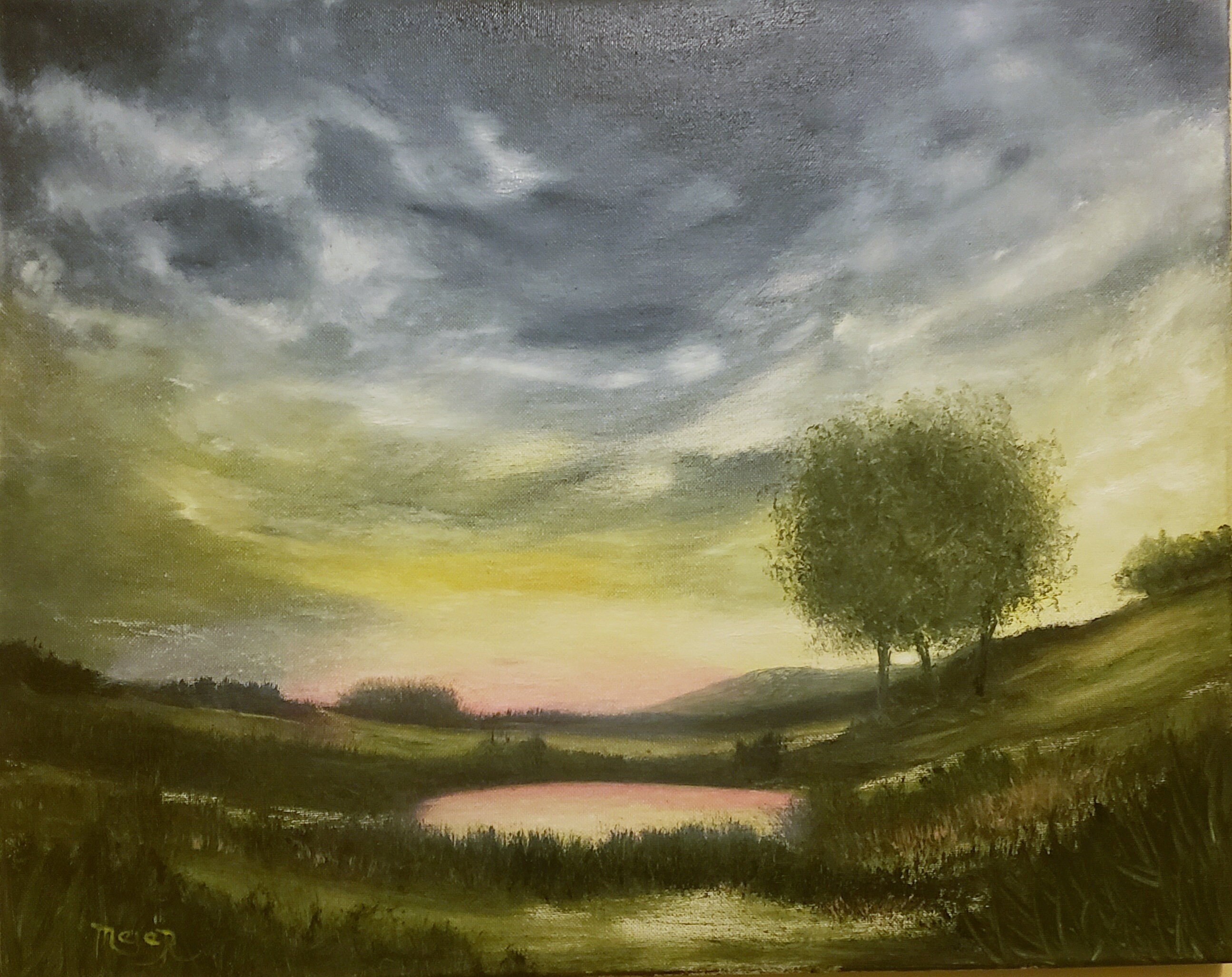 Sunset Over Flint Pond Etsy