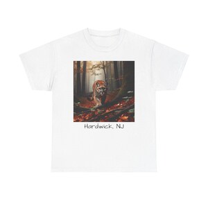 Hardwick, NJ, Mountain Lion, Cougar, Wild Cat - Unisex Heavy Cotton Tee