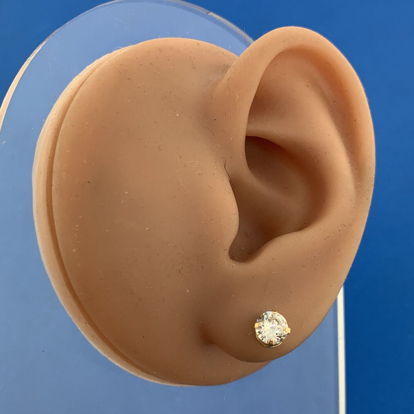 14K Gold CZ Treader Earrings JCM Jacmel Jewelry
