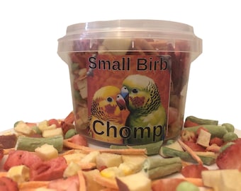 Freeze Dried Bird Treats: Fruit & Vegetable Mix for Parakeets (1oz)