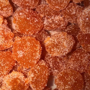 Sour Orange Gushing Gummy Candy: Tangy Citrus Fruit Bites - 8oz Bucket