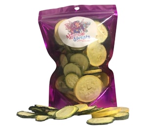 Zucchini Chips Freeze Dried 1oz Green Yellow Veggie Snack