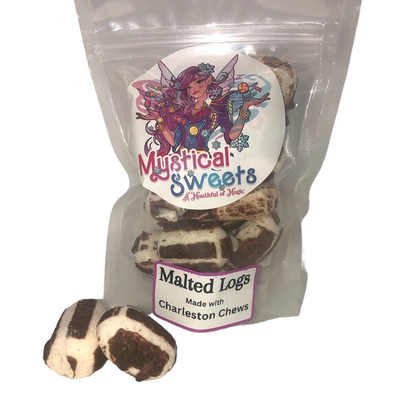 Delightful Freeze Dried Candy Bag, Delicious Sweet Malted Logs Charleston Chews Candy, Milk Chocolate Sweet Candy Delight, Kids Party Favor