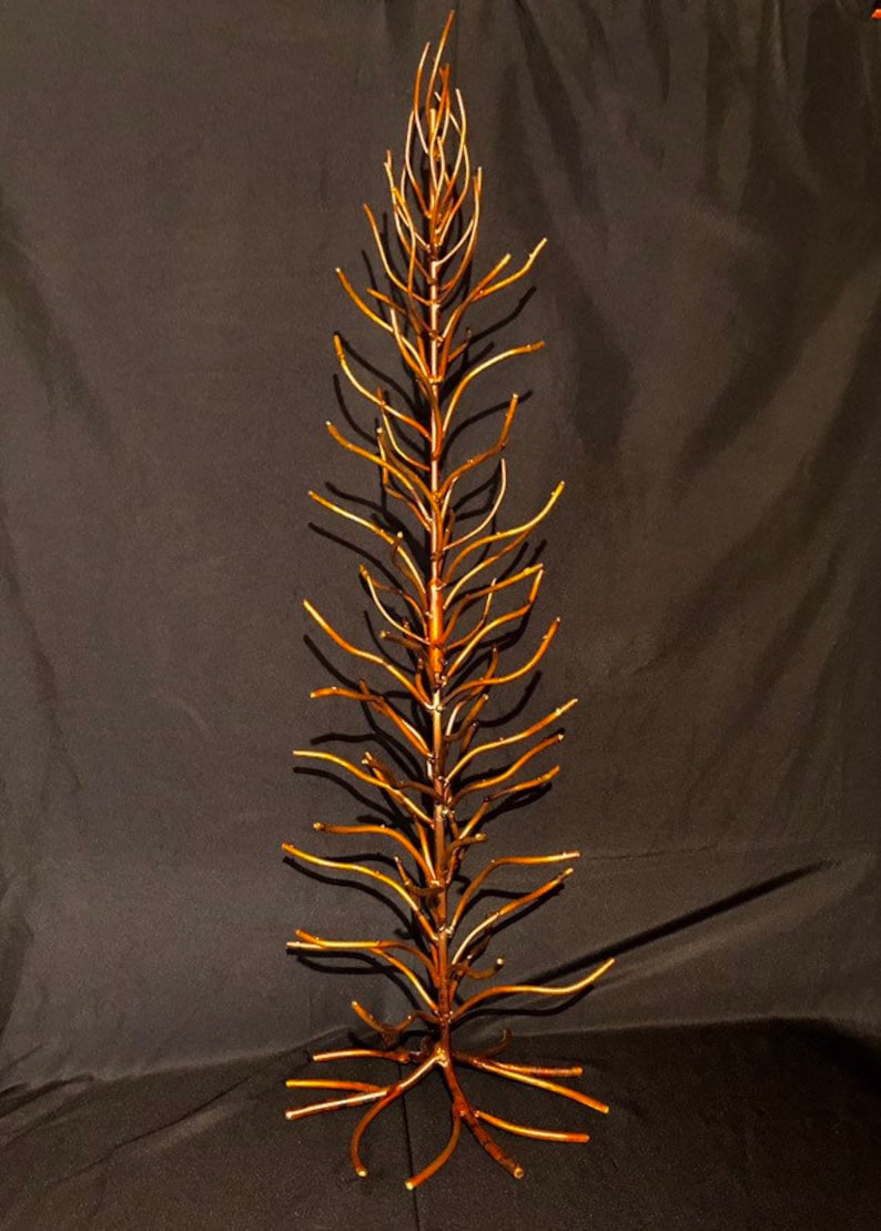 Metal Tree Twig Ornament Tree Metal Holiday Tree Four Foot Etsy