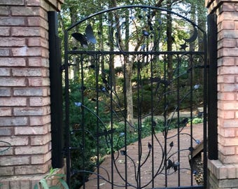 Iron Garden Gate, Original Woodland Gate, Five Foot (60 Inch Tall)