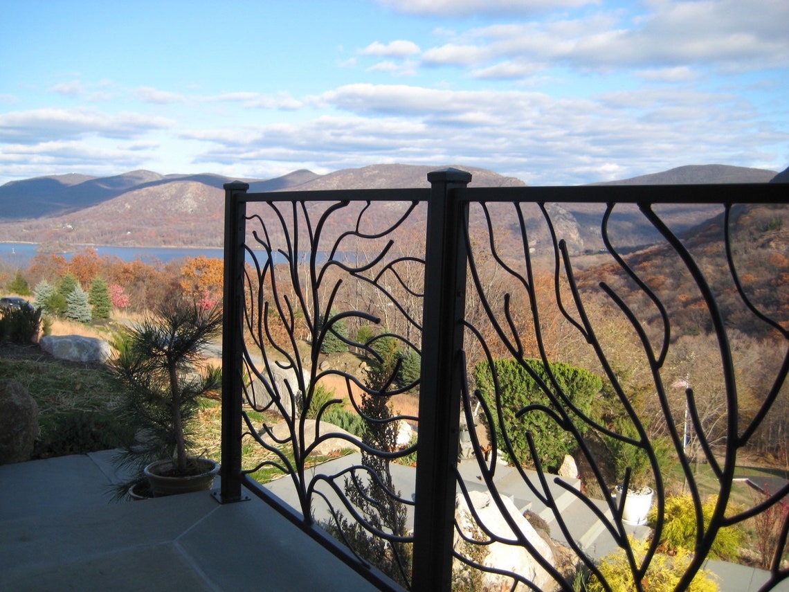 Metal Vine Railing Twig Railing Panel 36 by 48. Etsy