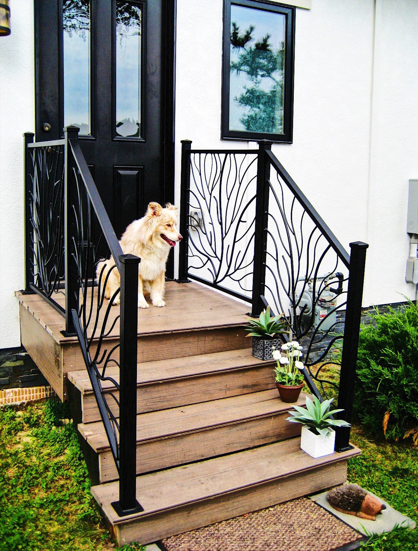 Metal Vine Railing Twig Railing Panel 36 by 48. Etsy