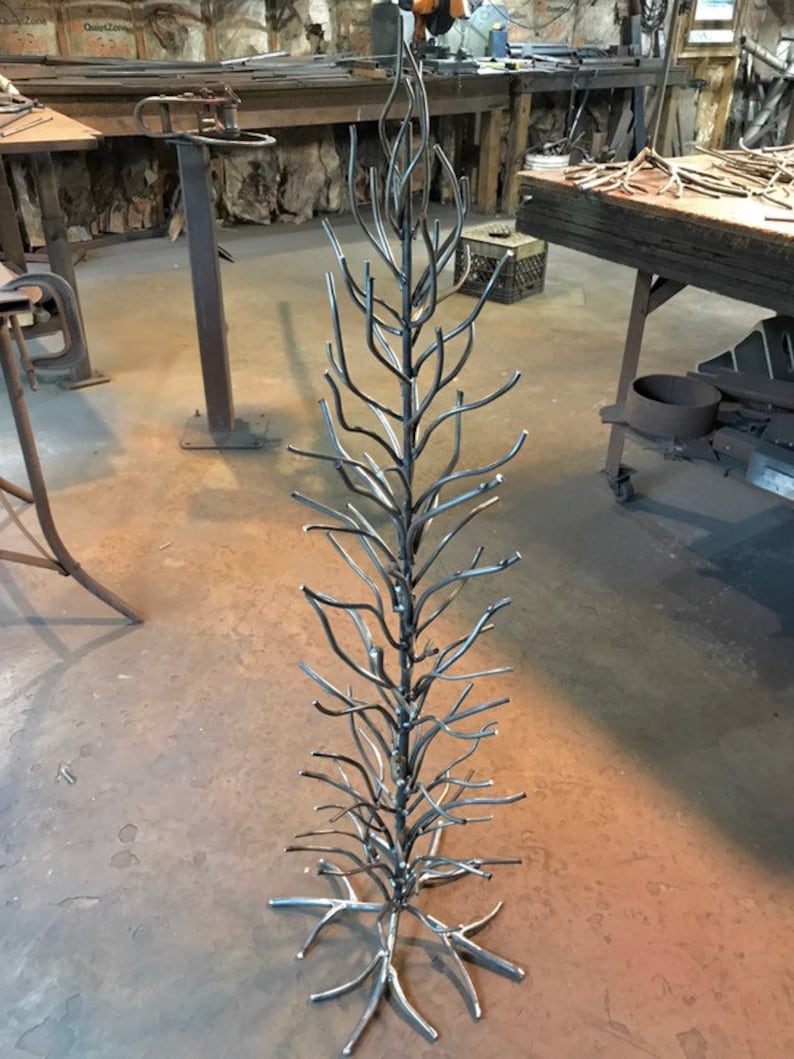 Metal Tree Twig Ornament Tree Metal Holiday Tree Four Foot Etsy