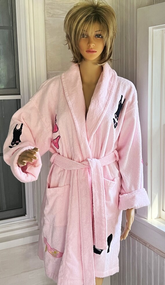 Robe de chambre femme rose hotsell