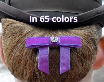 65 colors, Saddleseat Bun Bow, Horse Show Hair Bow, Saddleseat Bow, Saddle Seat Bun Bow, Equestrian Show Bow