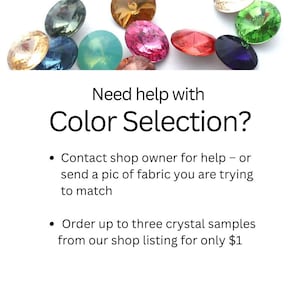 Pendientes de clip de 15 mm en 30 colores, acabado plateado o dorado, con cristales austriacos y engarce de 5/8". imagen 5