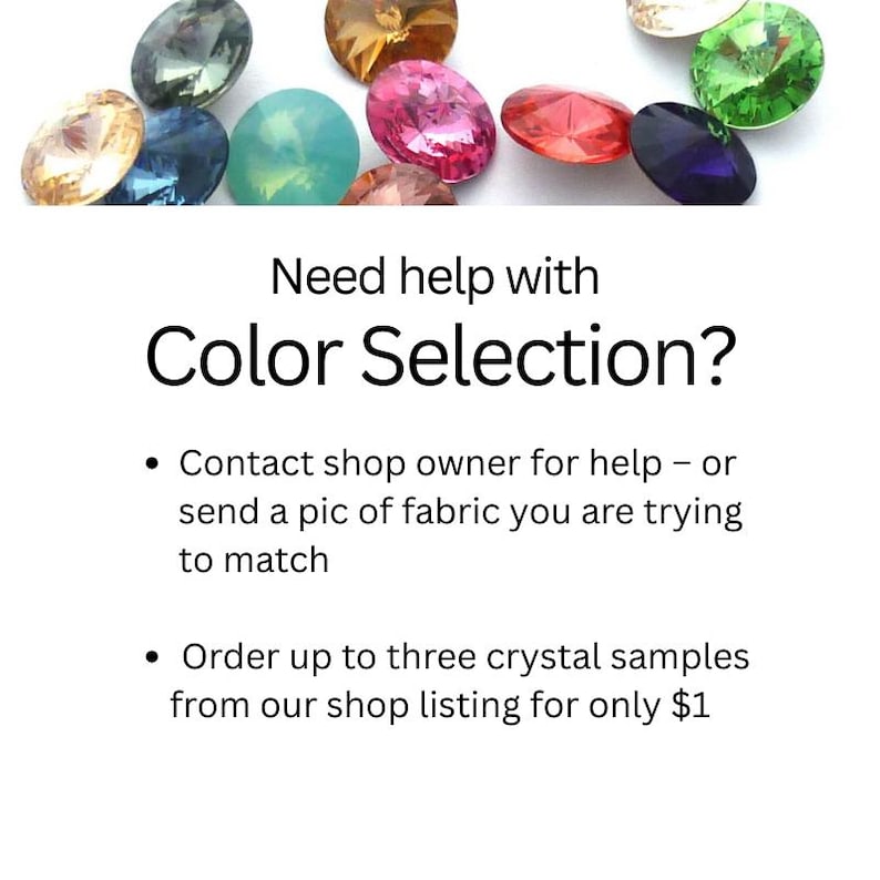 Pendientes de clip de 15 mm en 30 colores, acabado plateado o dorado, con cristales austriacos y engarce de 5/8". imagen 5