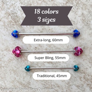 Crystal Collar Pin, 18 colors, 3 sizes, Men&#39;s Tie Pin, Eyelet Pin, Collar Bar