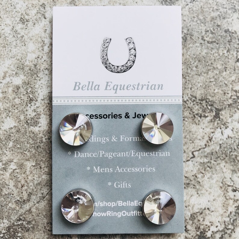 Genuine Crystal Horse Show Number Holders Solitaire Etsy