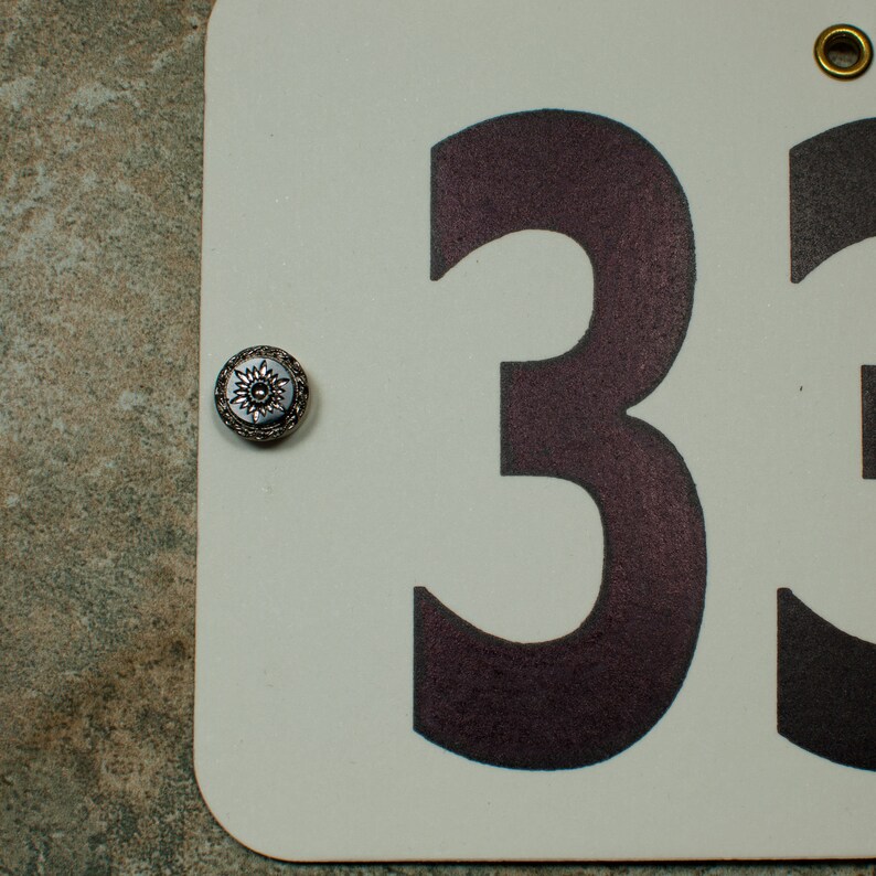 Horse Show Number Holders Silver and Jet Carved Etsy