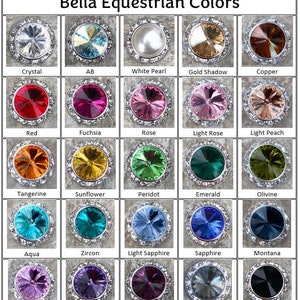 25 colors, 15mm Clip on Earrings, Silver or Gold finish, Austrian crystal earrings, 5/8 15mm Setting image 2