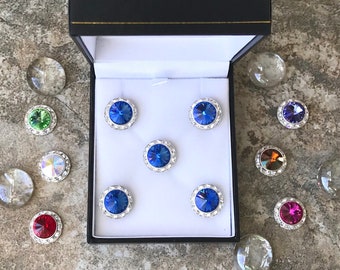20 colors, Boxed set of 5, Horse Show Number Magnets, Large 5/8" (15mm), Magnetic Number Holders, saddleseat magnets