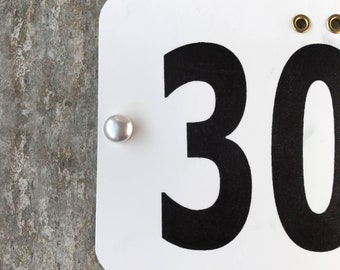 Pearl No Poke Number Pins, Strong Hold for Horse Show & Competition