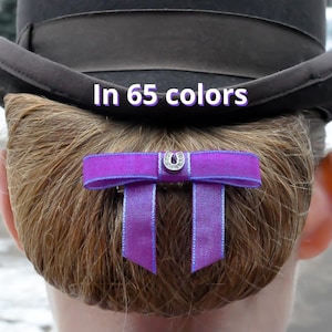 65 colors, Saddleseat Bun Bow, Horse Show Hair Bow, Saddleseat Bow, Saddle Seat Bun Bow, Equestrian Show Bow
