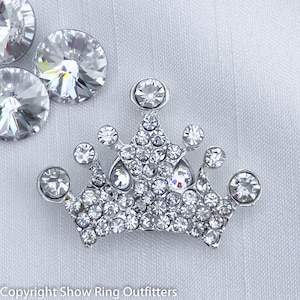 Crown Pageant Magnet, Magnetic Number Holder, Pageant Sash Magnet, Crystal Crown Magnet, Large Crown Magnet