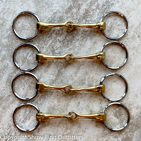 NQP Set of 4 Horse Bit Drawer Pull Key Chain Brass Snaffle Etsy